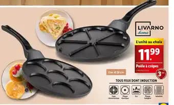 LIVARNO Poêle à crêpes