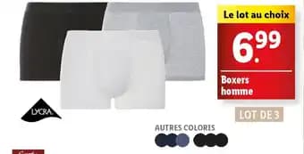 Boxers homme