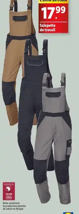Salopette de travail