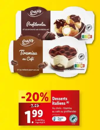 Desserts italiens