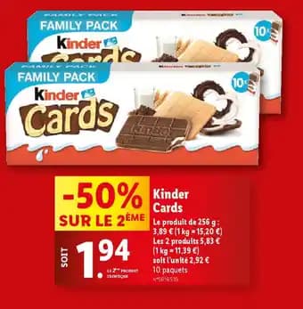 KINDER Cards 256 g