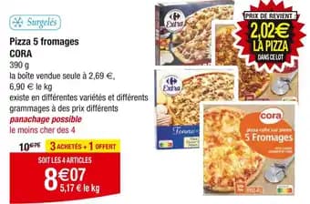 CORA Pizza 5 fromages