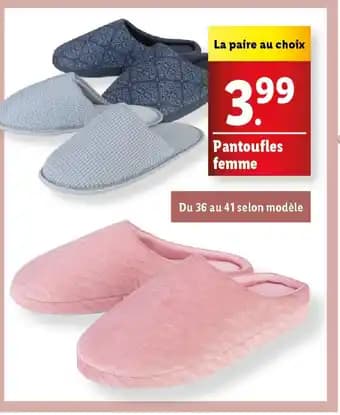 Pantoufles femme