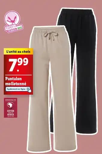Pantalon molletonné