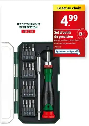 Set d'outils de précision