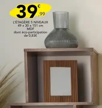 L'étagère 5 niveaux