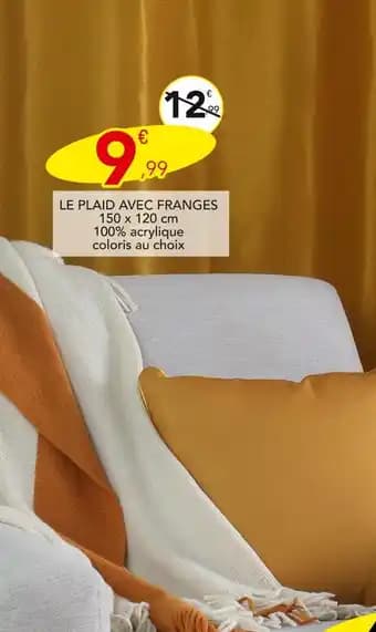 Le plaid avec franges