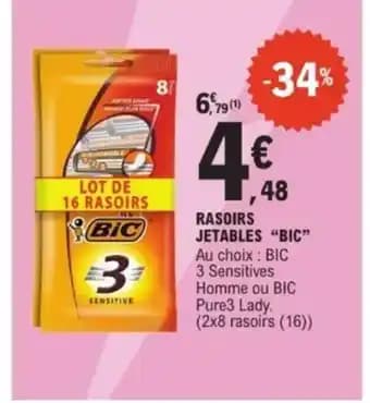 BIC Rasoirs jetables