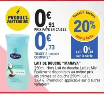 MANAVA Lait de douche