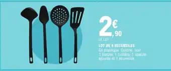 Lot de 4 ustensiles