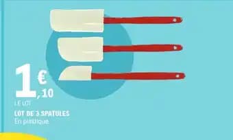 Lot de 3 spatules