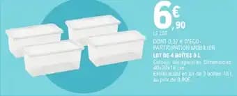 Lot de 4 boîtes 9 l