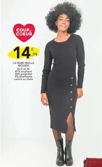 La robe maille mousse