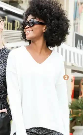 Le pull maille mousse