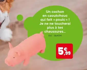 Cochon en caoutchouc