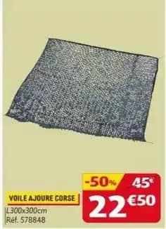 Voile ajoure corse