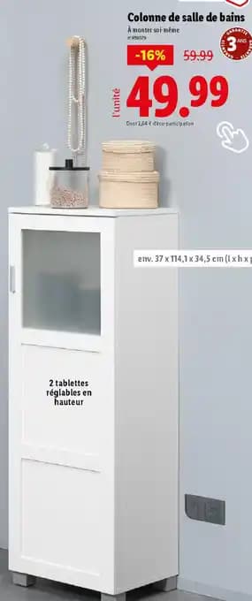 Colonne de salle de bains