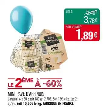 Mini pave d'affinois