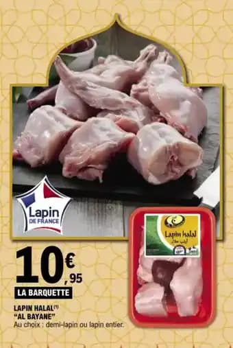 "AL BAYANE" Lapin halal