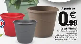 Le pot Marina