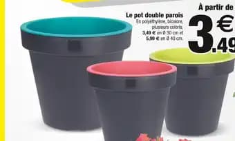 Le pot double parois