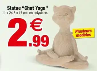 Statue Chat Yoga