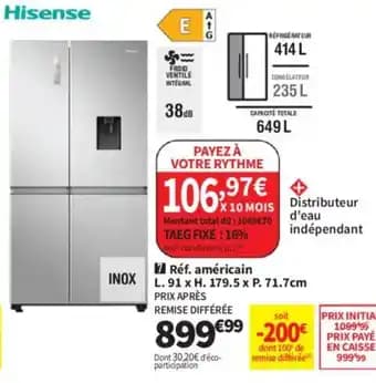 HISENSE Réf. américain