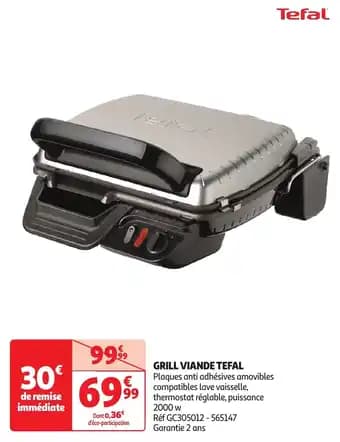Grill viande tefal