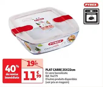 Plat carre 25 x 22 cm