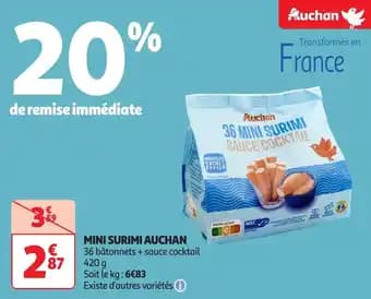 Mini surimi auchan 420 g