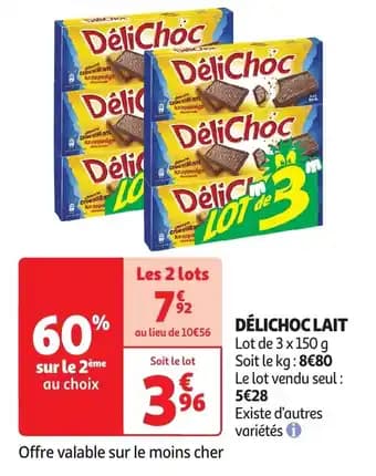 Délichoc lait 150 g