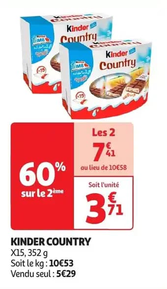 Kinder country 352 g
