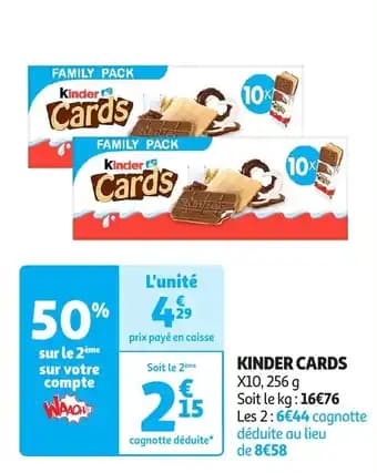 Kinder cards 256 g