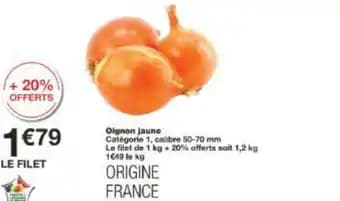 Oignon jaune 1 kg 