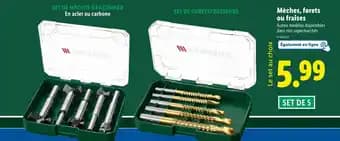 Mèches, forets ou fraises