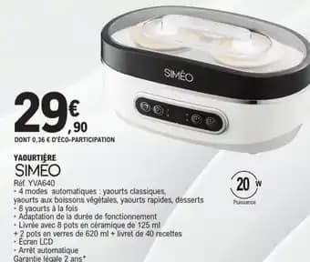 SIMEO Yaourtière