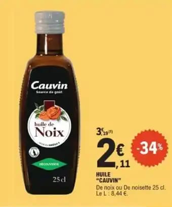 "CAUVIN" Huile 25 cl