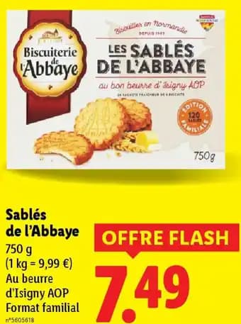 Sablés de l'Abbaye 750 g