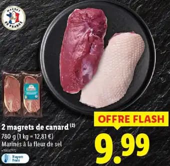 2 magrets de canard 780 g