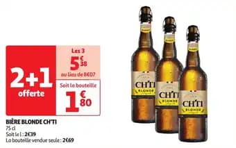 Bière blonde ch'ti 75 cl 