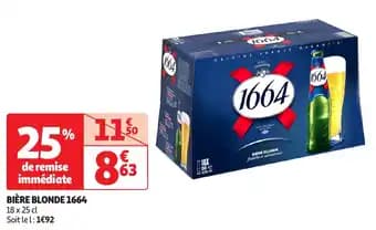 Bière blonde 1664 25 cl