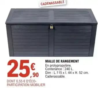 Malle de rangement