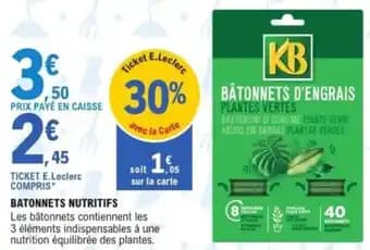 KB Batonnets d'engrais