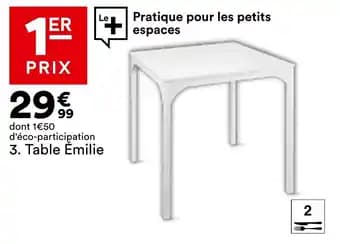 Table emilie