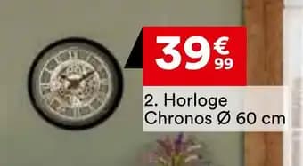 Horloge chronos 60 cm