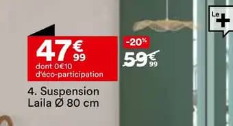 Suspension laila 80 cm