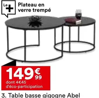 Table basse gigogne Abel