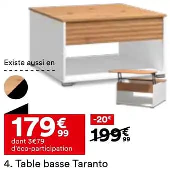 Table basse Taranto