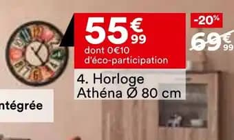 Horloge athéna 80 cm
