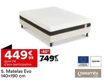 Matelas Evo 140 x 190 cm